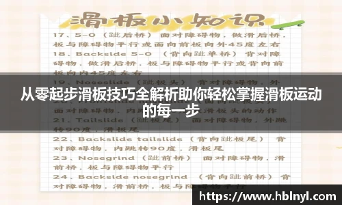 从零起步滑板技巧全解析助你轻松掌握滑板运动的每一步